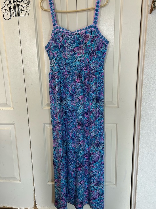 Lilly Pulitzer Dresses & Skirts - Lilly Pulitzer Marisol Maxi Dress Beach Tropical Vibrant Size 12